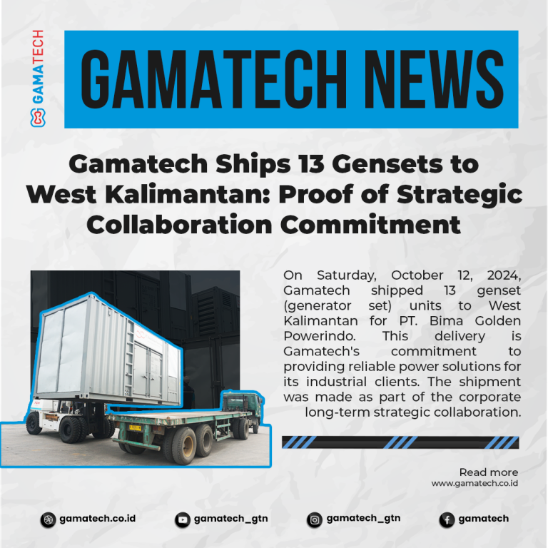 Gamatech Ships 13 Gensets: Proof of Strategic Collaboration Commitment