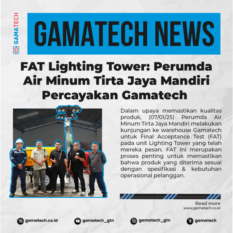 FAT Lighting Tower: Perumda Air Minum Tirta Jaya Mandiri Percayakan Gamatech